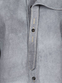 Bottega Veneta Women Suede Leather Shirt