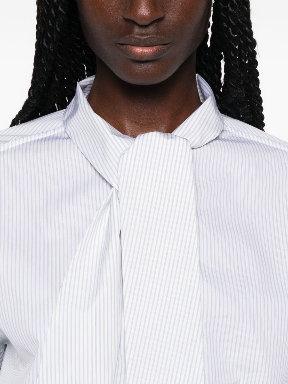 Bottega Veneta Women Striped Cotton Shirt