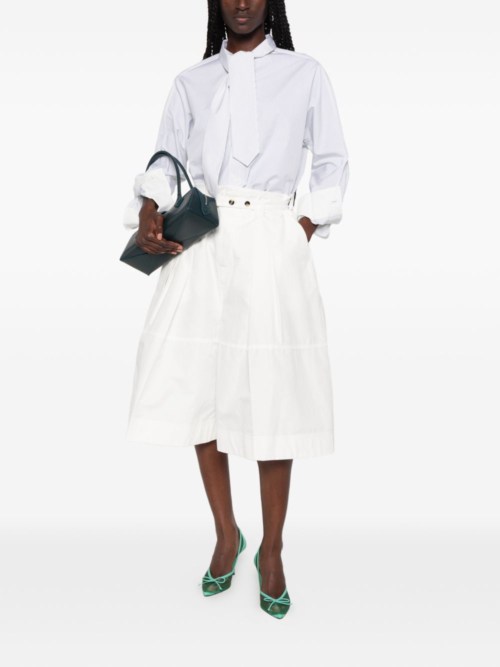 Bottega Veneta Women Striped Cotton Shirt