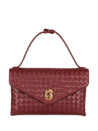 Bottega Veneta Women Knot Lock Leather Clutch