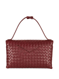 Bottega Veneta Women Knot Lock Leather Clutch