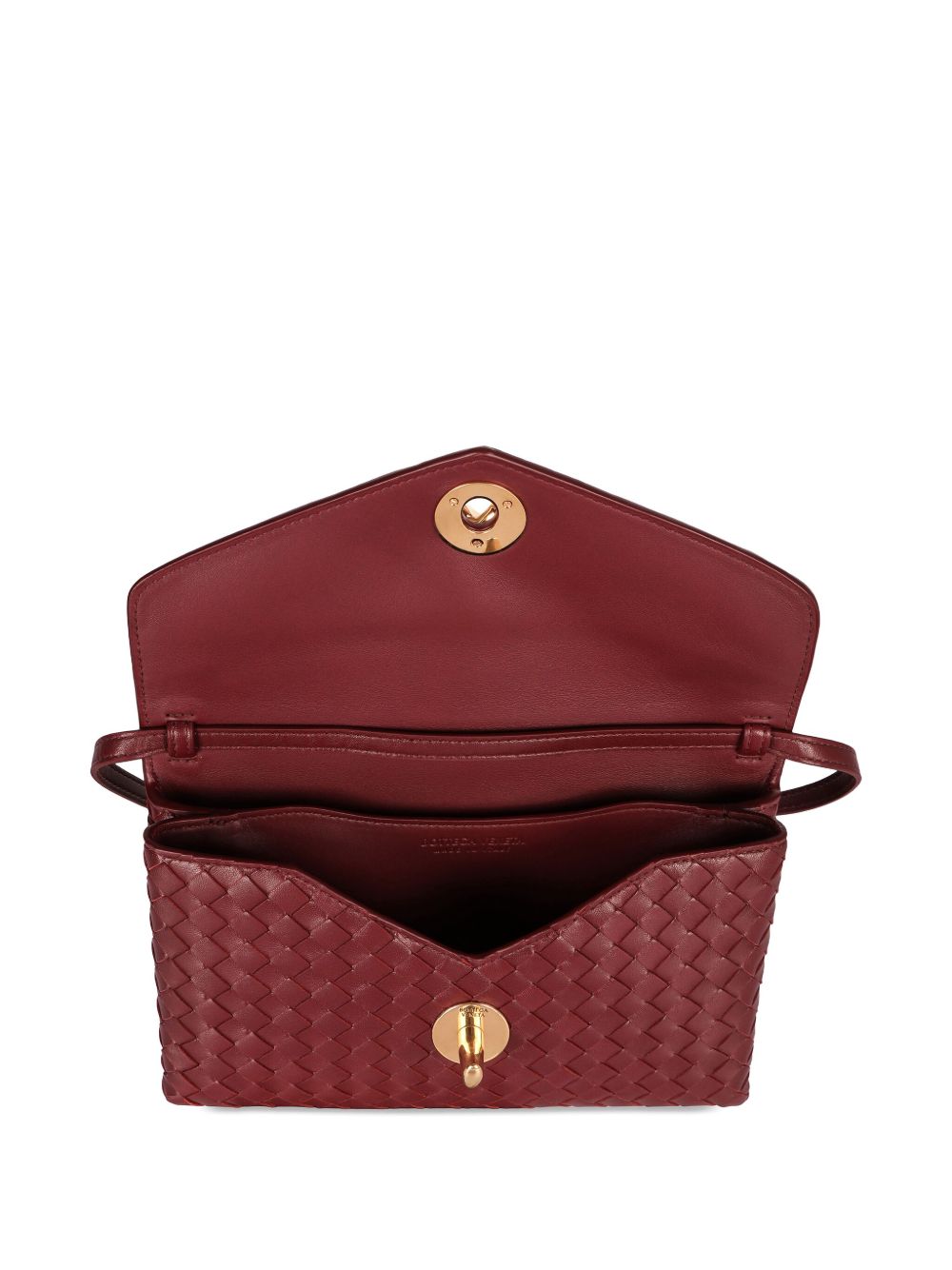Bottega Veneta Women Knot Lock Leather Clutch