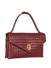 Bottega Veneta Women Knot Lock Leather Clutch