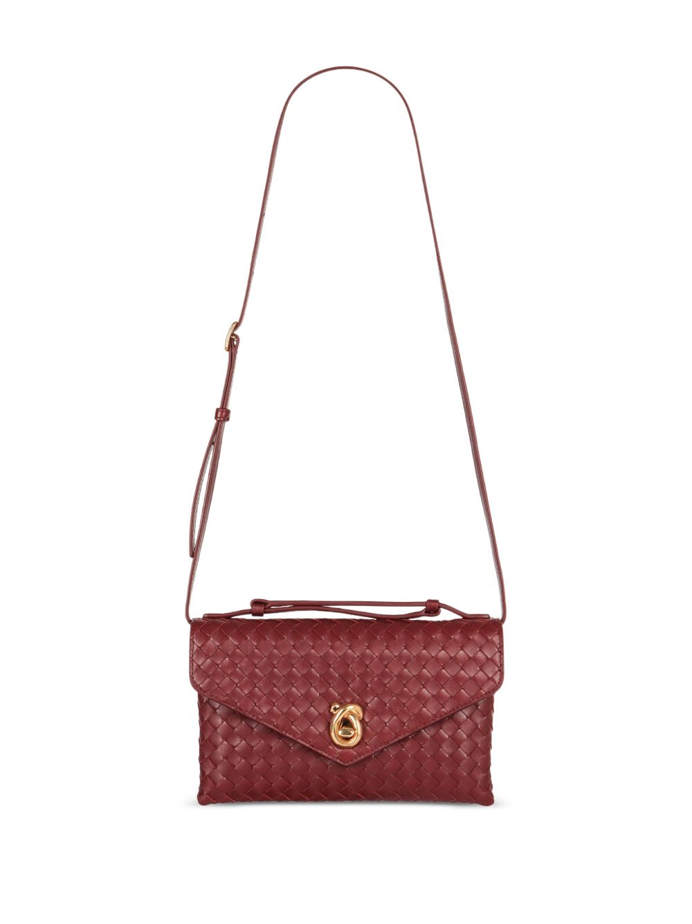 Bottega Veneta Women Knot Lock Leather Clutch