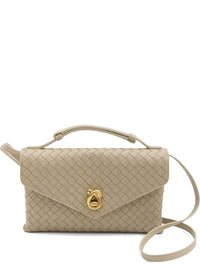 Bottega Veneta Women Knot Lock Leather Clutch