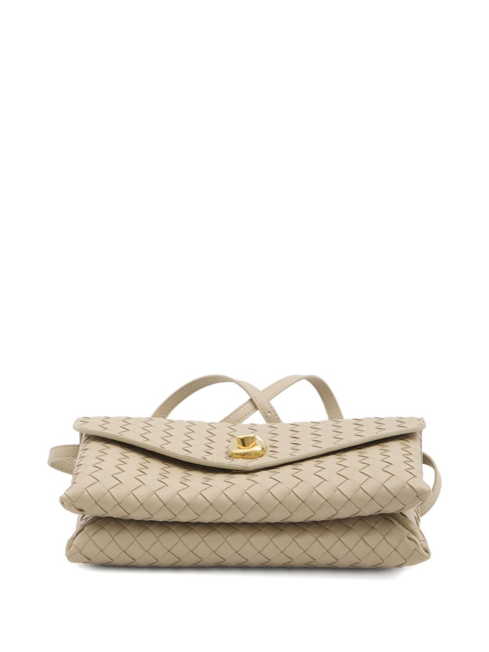 Bottega Veneta Women Knot Lock Leather Clutch