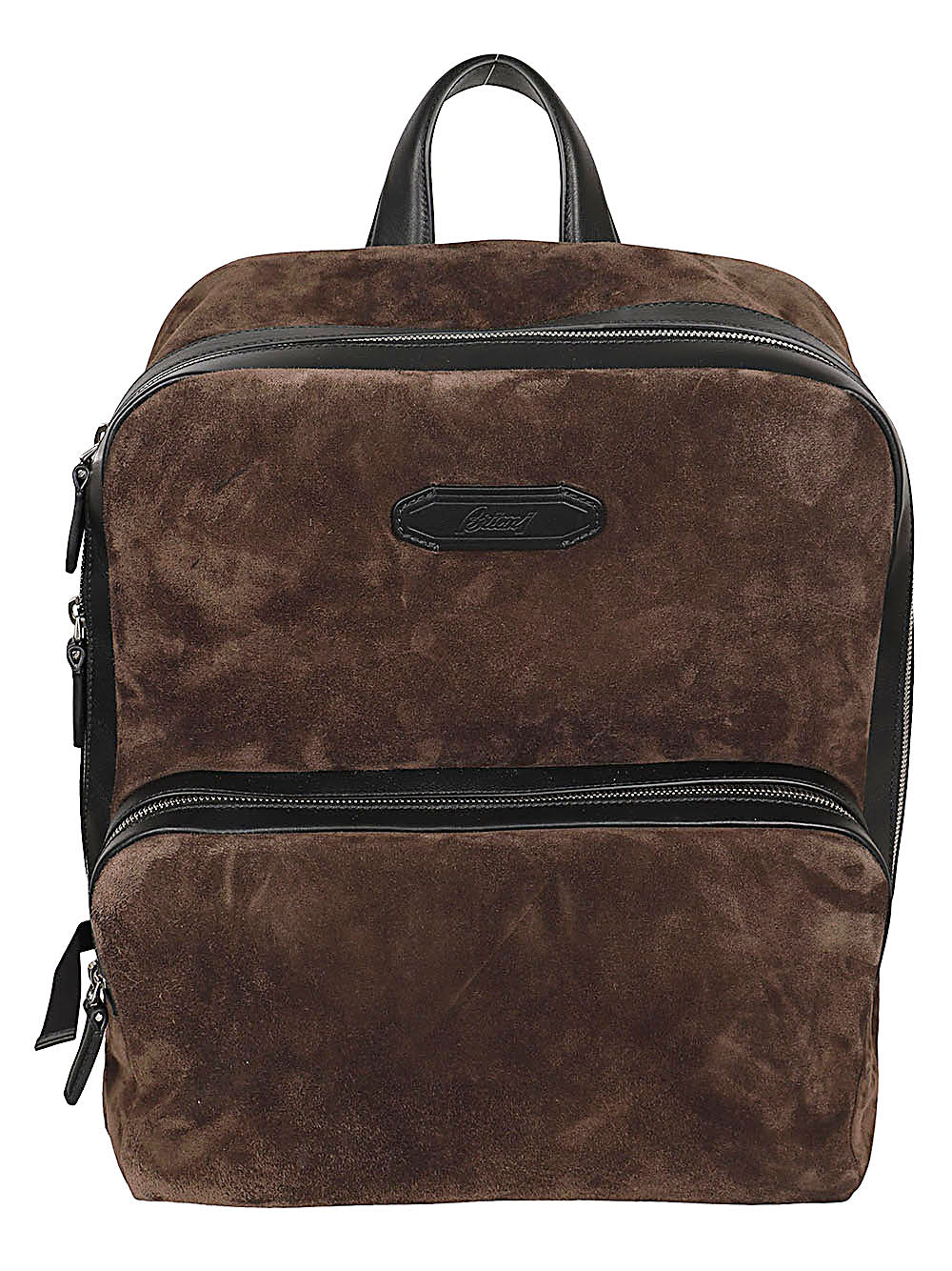 Brioni Men Via Veneto Suede Leather Backpack