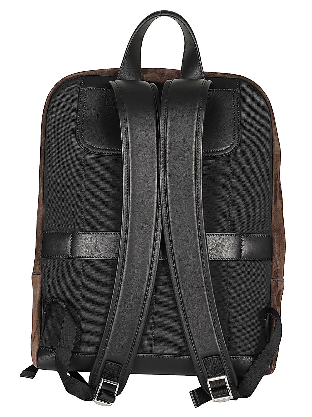 Brioni Men Via Veneto Suede Leather Backpack