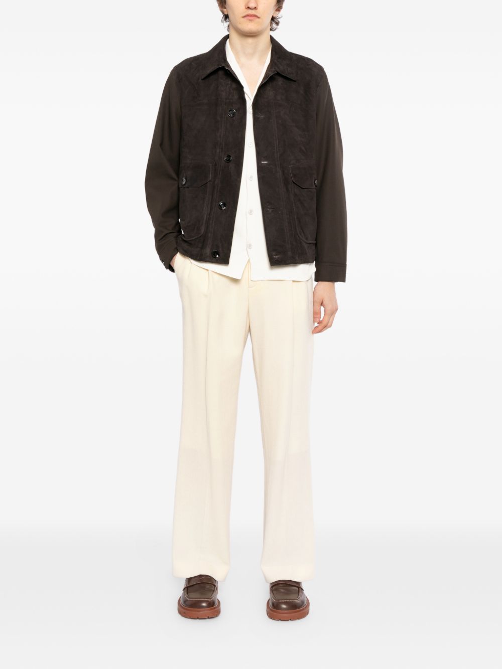 BRIONI Brioni Men Suede Leather Jacket