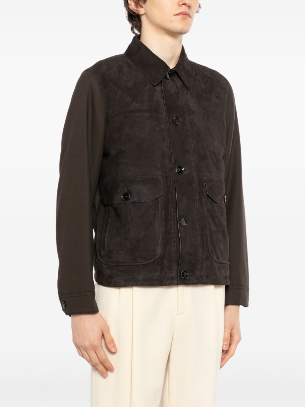 BRIONI Brioni Men Suede Leather Jacket