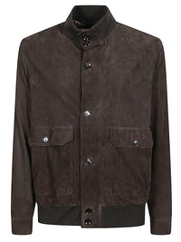 Brioni Men Suede Leather Jacket