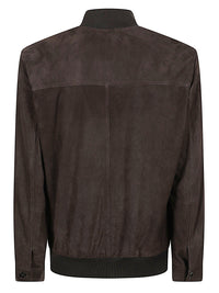 Brioni Men Suede Leather Jacket
