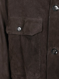 Brioni Men Suede Leather Jacket
