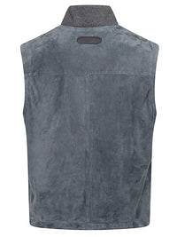BRIONI Brioni Men Suede Leather Padded Vest