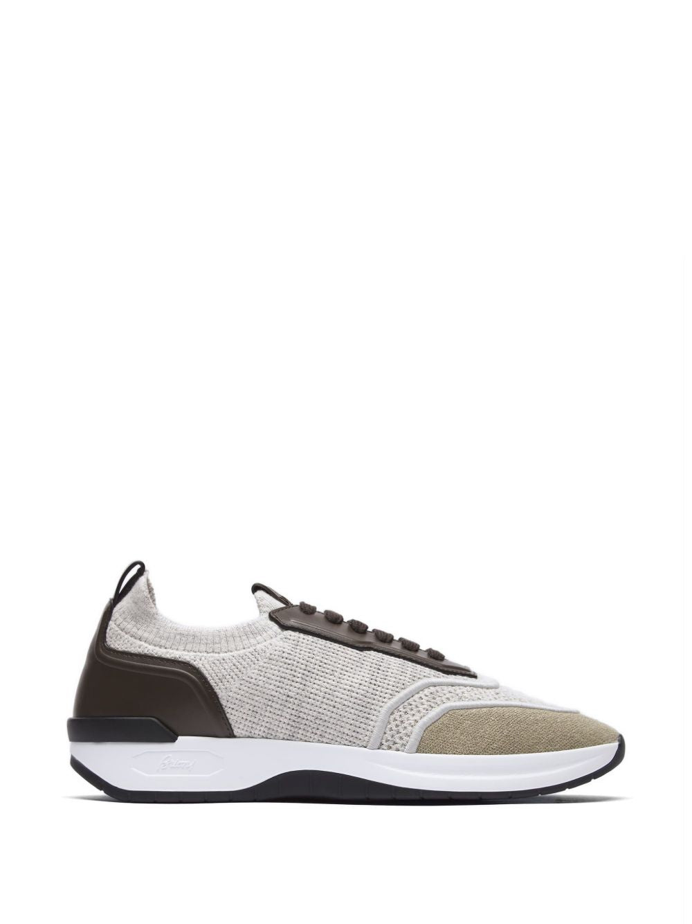 Brioni Men Cotton And Linen Blend Sneakers