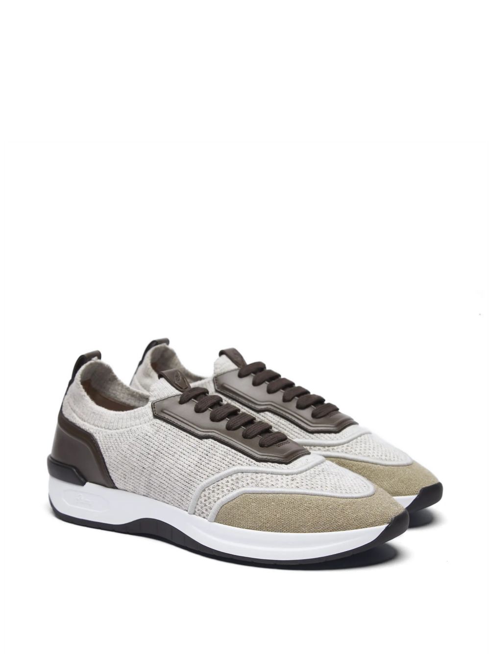Brioni Men Cotton And Linen Blend Sneakers