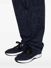 Brioni Men Cotton And Linen Blend Sneakers