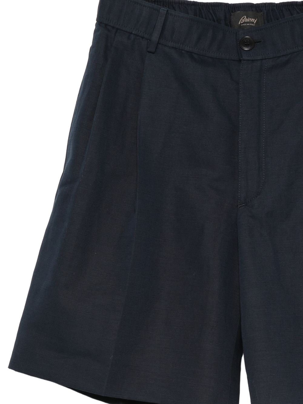 Brioni Men Bellagio Linen And Cotton Shorts