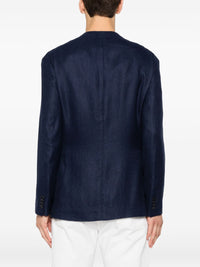 Brioni Men Linen And Silk Blend Jardigan