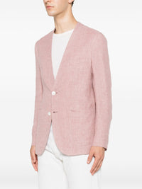 Brioni Men Linen And Silk Blend Jardigan