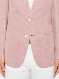 Brioni Men Linen And Silk Blend Jardigan