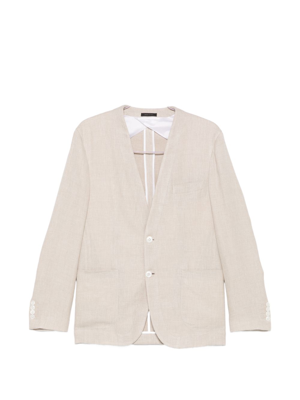 Brioni Men Linen And Silk Blend Jardigan