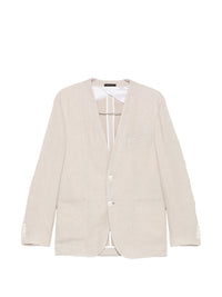 Brioni Men Linen And Silk Blend Jardigan