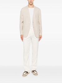 Brioni Men Linen And Silk Blend Jardigan