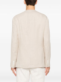 Brioni Men Linen And Silk Blend Jardigan