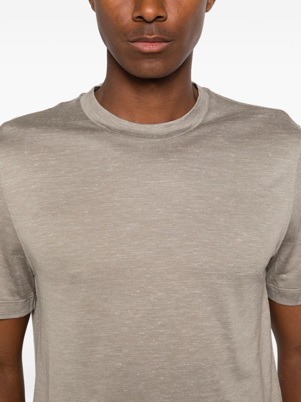 Brioni Men Silk And Cashmere Blend T-Shirt
