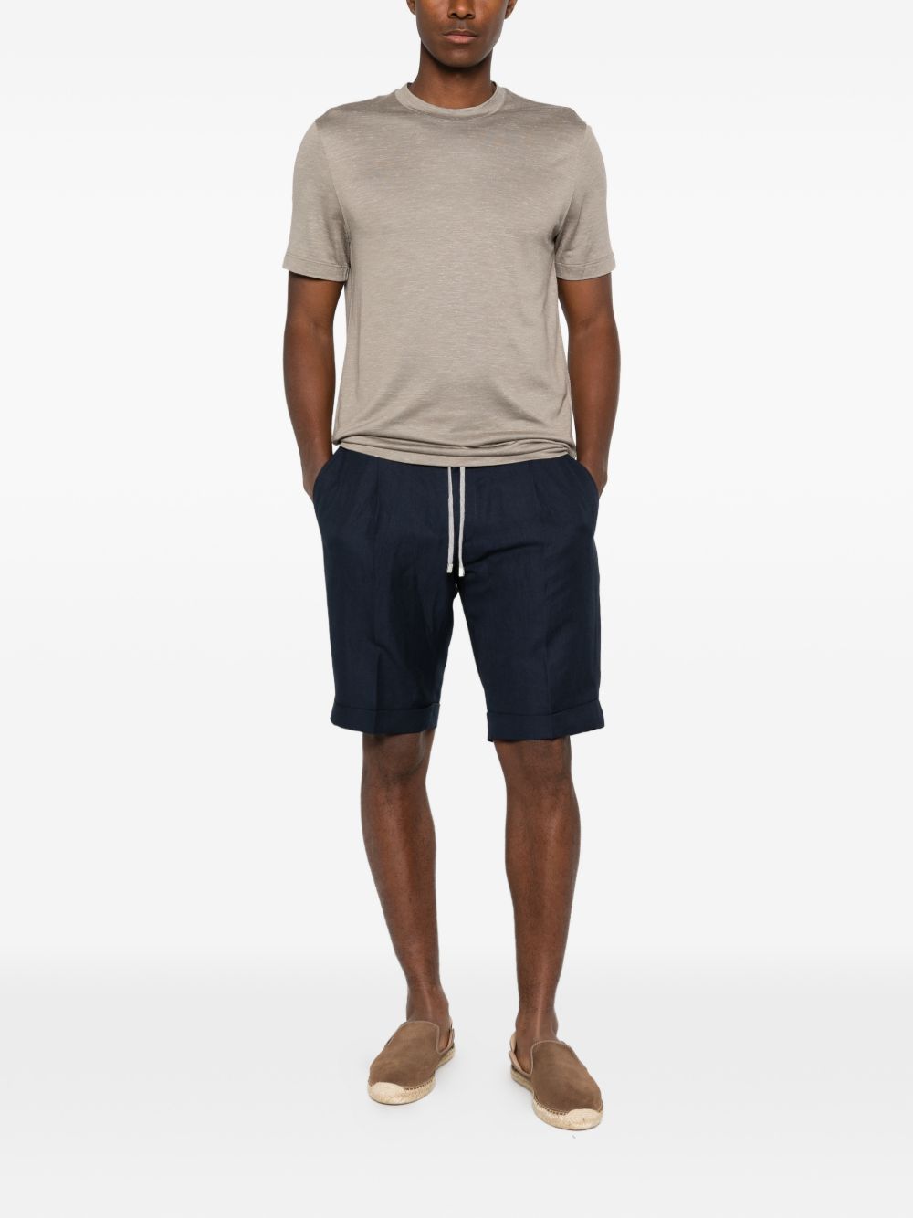 Brioni Men Silk And Cashmere Blend T-Shirt
