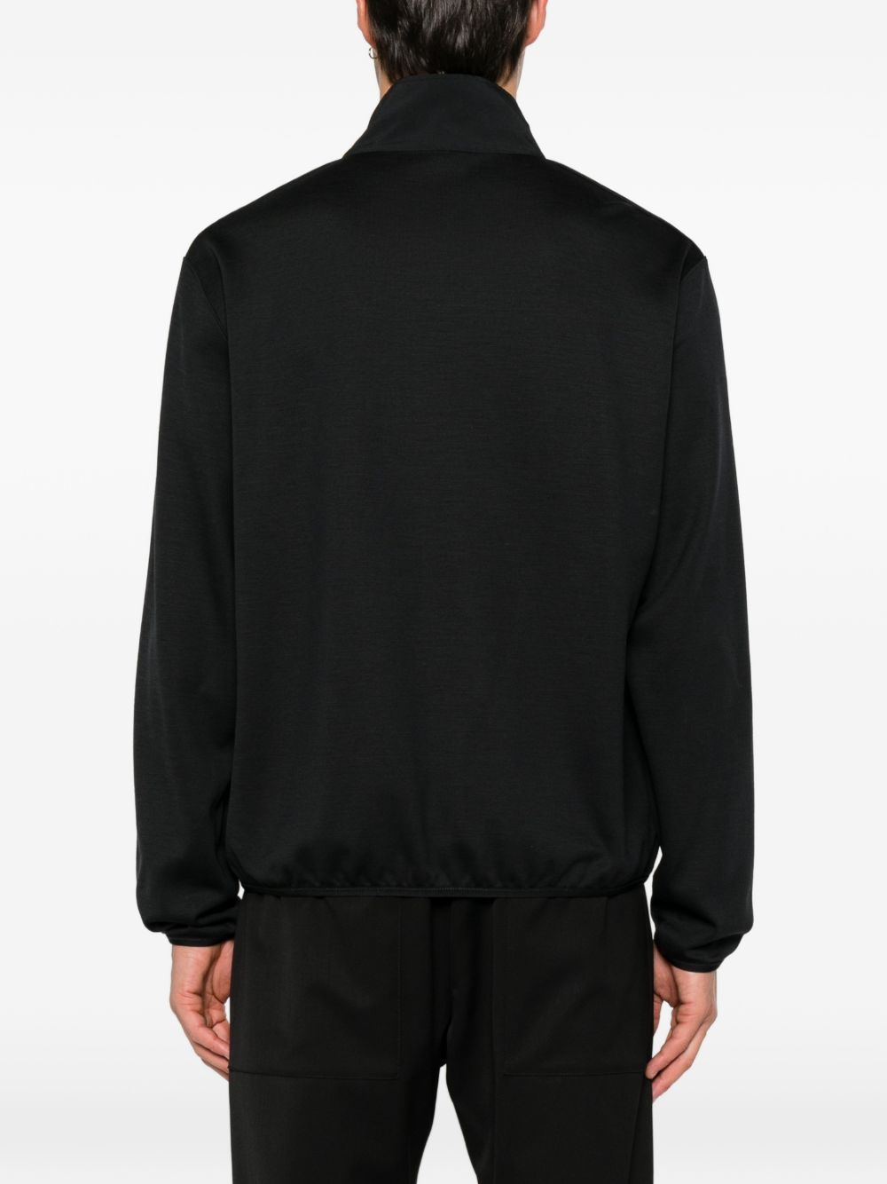 Brioni Men Wool Half-Zip High Neck Sweater
