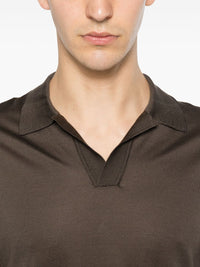 Brioni Men Piquet Silk Polo Shirt