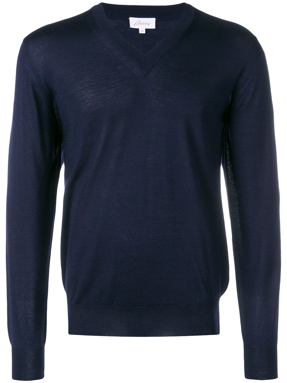 Brioni Men Wool Cashmere And Silk V-Necked Sweater
