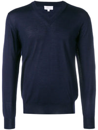 Brioni Men Wool Cashmere And Silk V-Necked Sweater