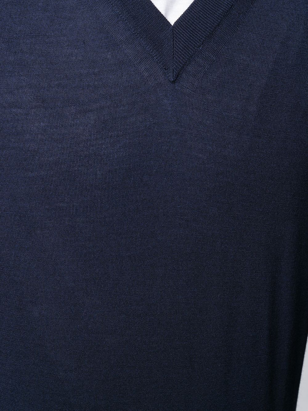 Brioni Men Wool Cashmere And Silk V-Necked Sweater