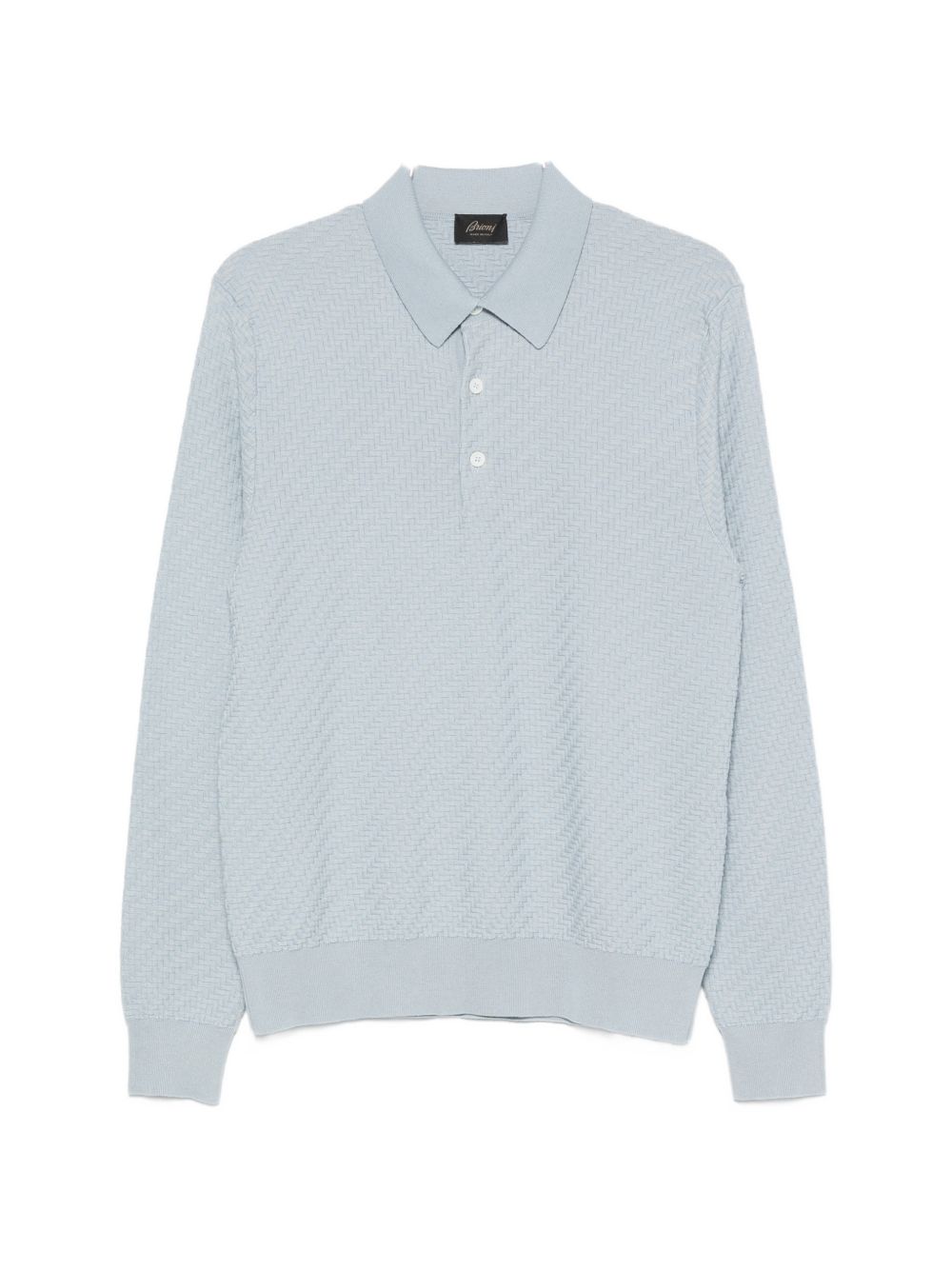 Brioni Men Cotton And Cashmere Polo Shirt