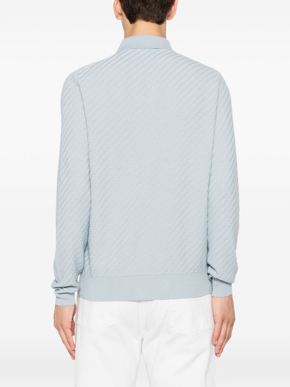 Brioni Men Cotton And Cashmere Polo Shirt
