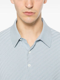 Brioni Men Cotton And Cashmere Polo Shirt
