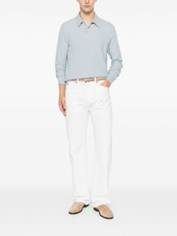 Brioni Men Cotton And Cashmere Polo Shirt