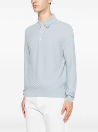 Brioni Men Cotton And Cashmere Polo Shirt