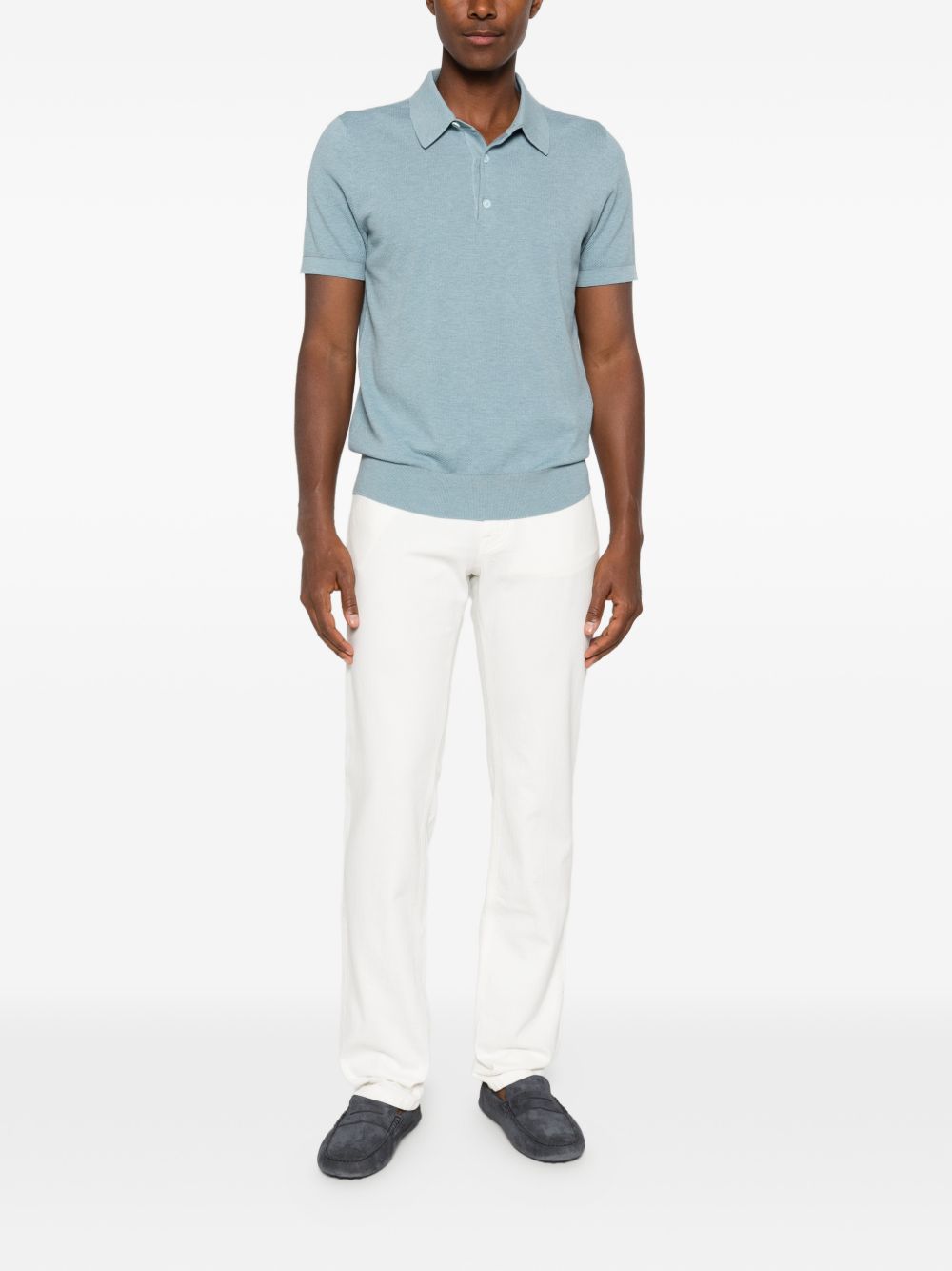 Brioni Men Cotton Polo Shirt