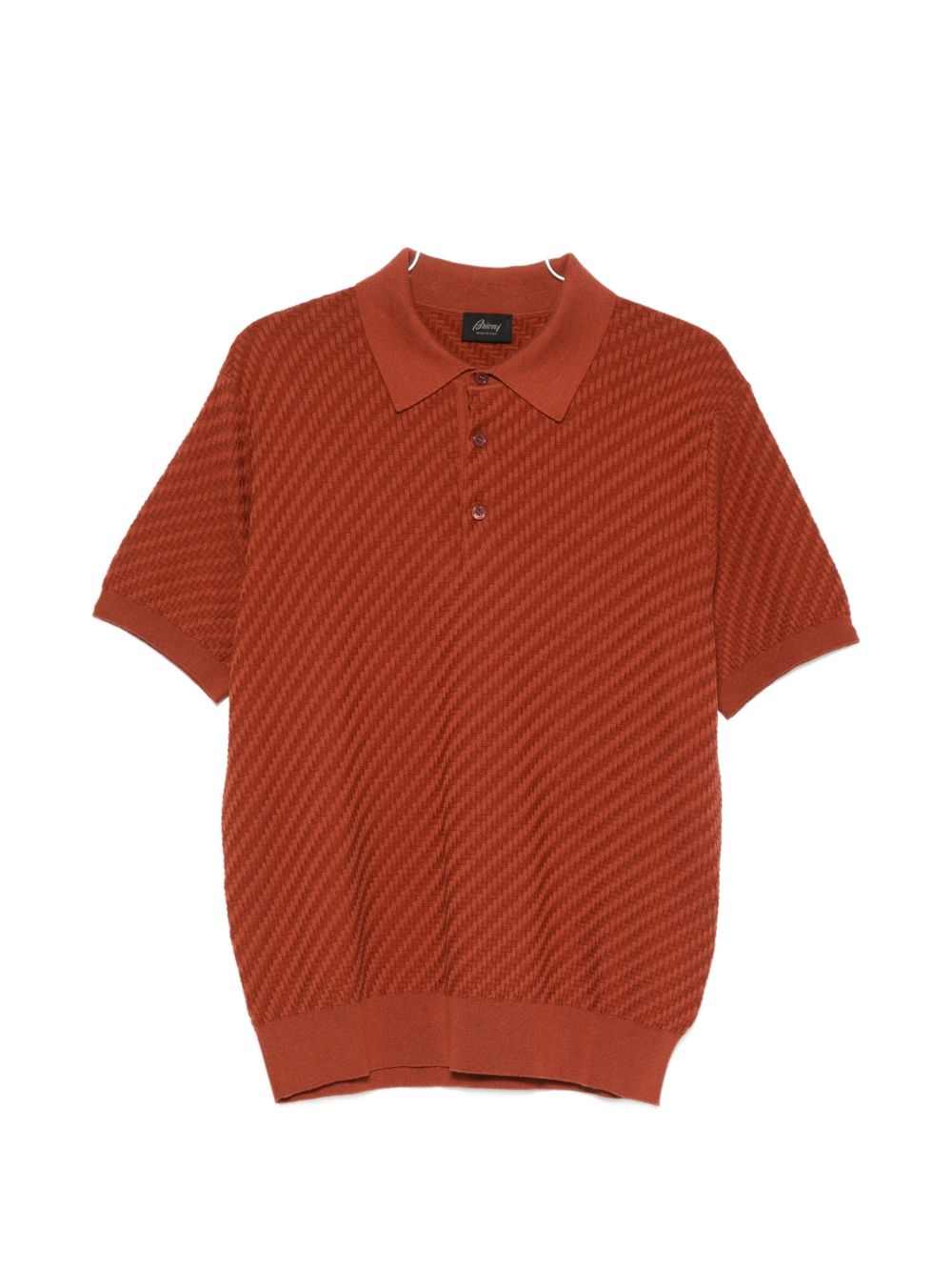 Brioni Men Cotton And Cashmere Polo Shirt
