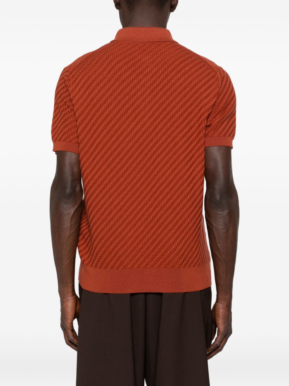 Brioni Men Cotton And Cashmere Polo Shirt