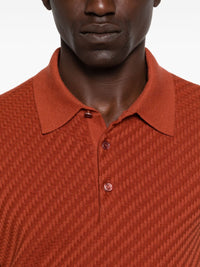 Brioni Men Cotton And Cashmere Polo Shirt