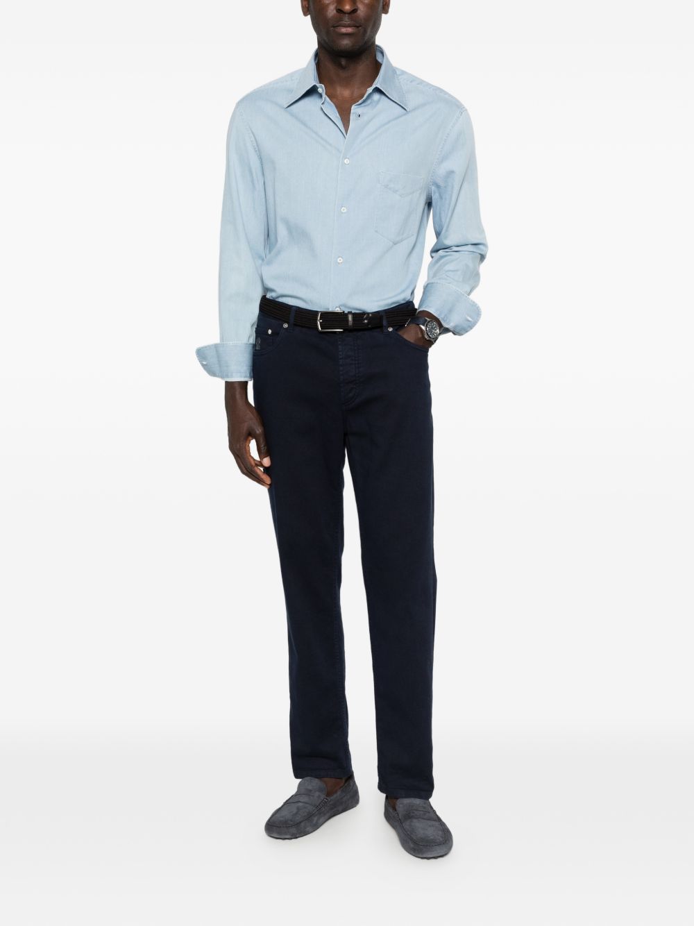 Brunello Cucinelli Men Cotton Shirt