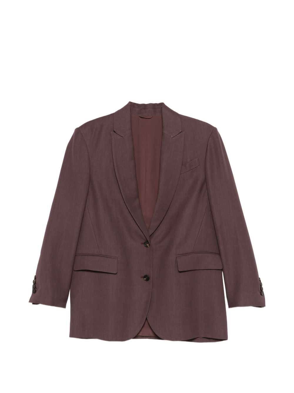 Brunello Cucinelli Women Single-Breasted Blazer Jacket