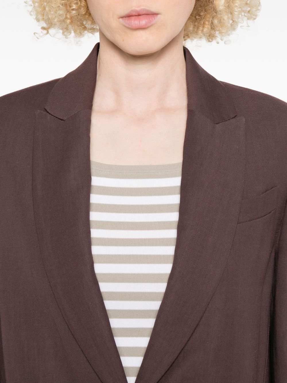 Brunello Cucinelli Women Single-Breasted Blazer Jacket