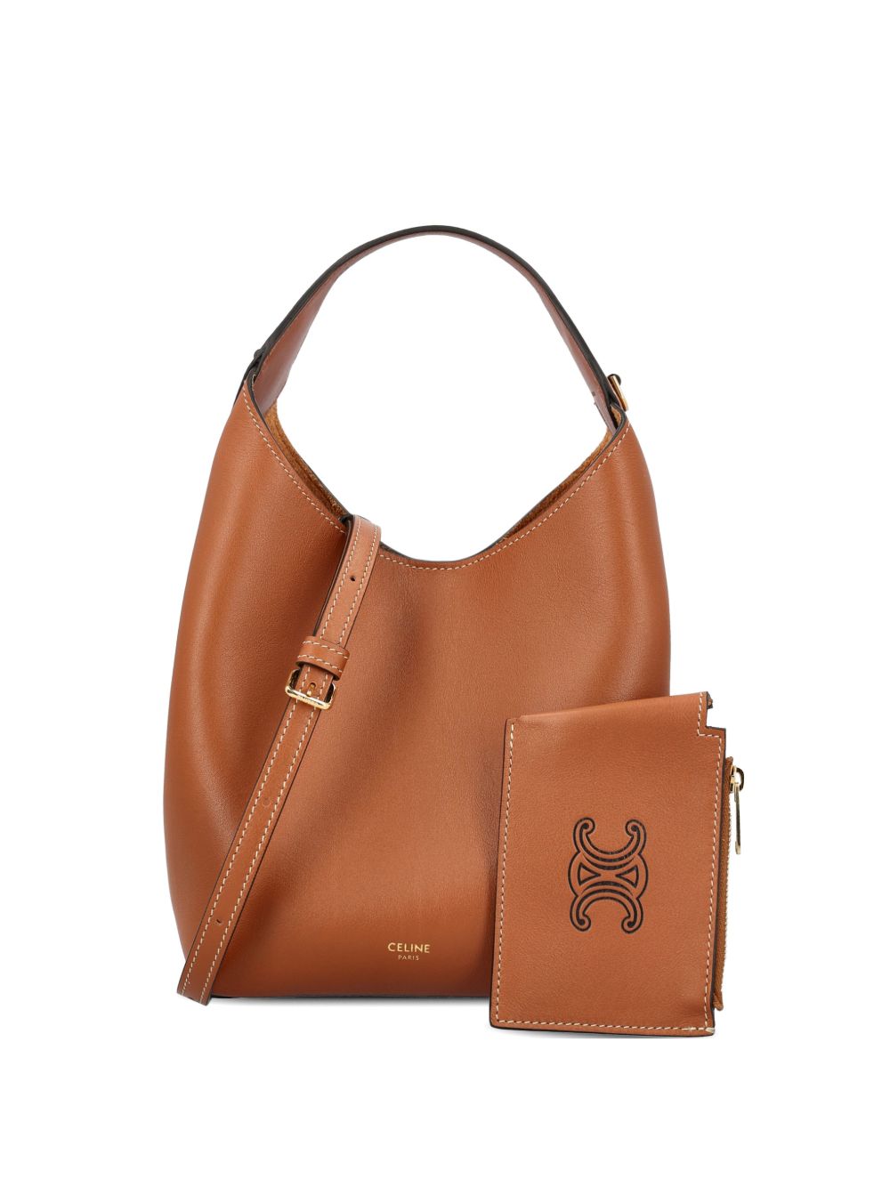 Celine Women Hobo Teen Leather Handbag