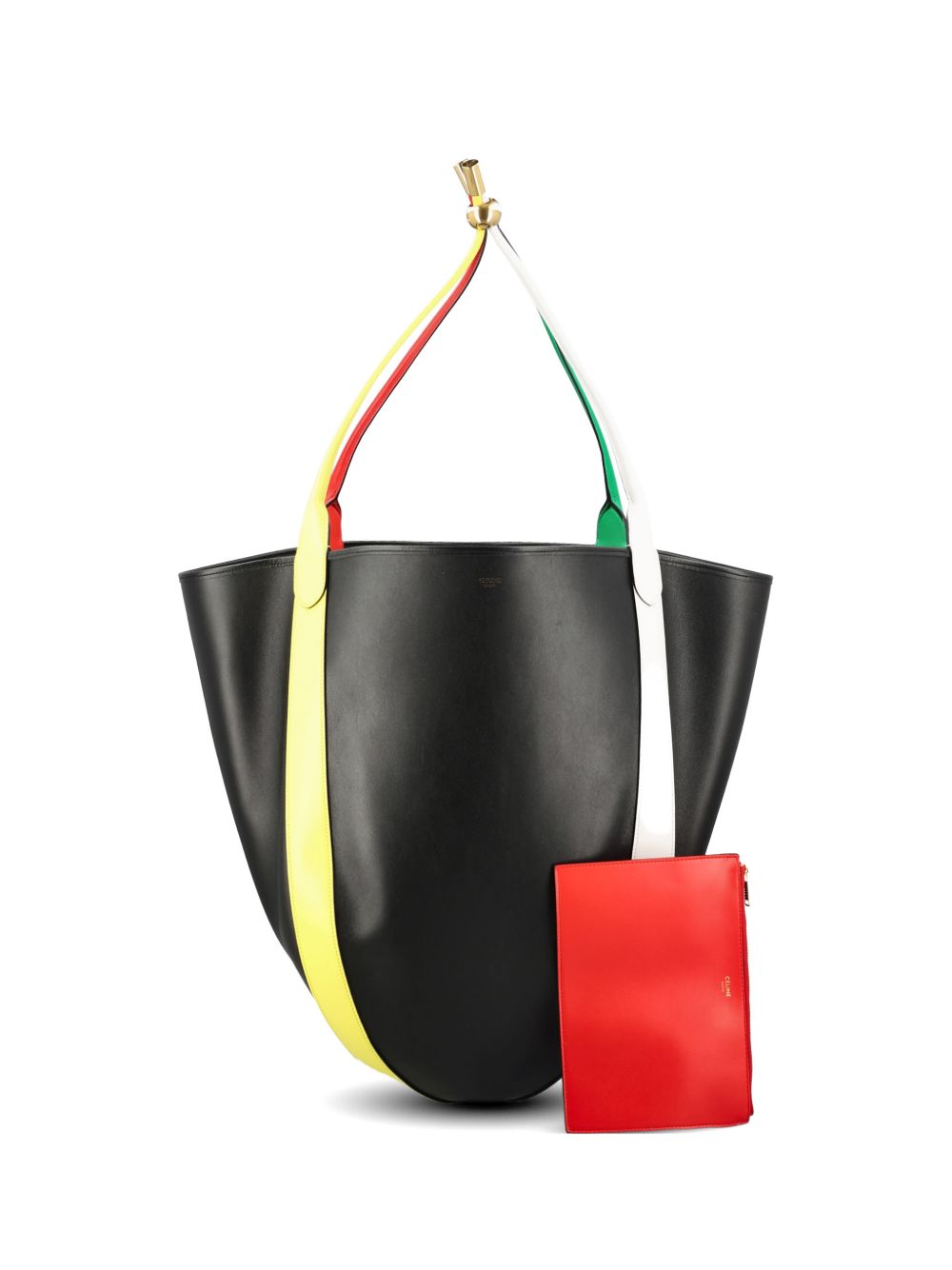 Celine Women Drop Large Leather Bucket Bag